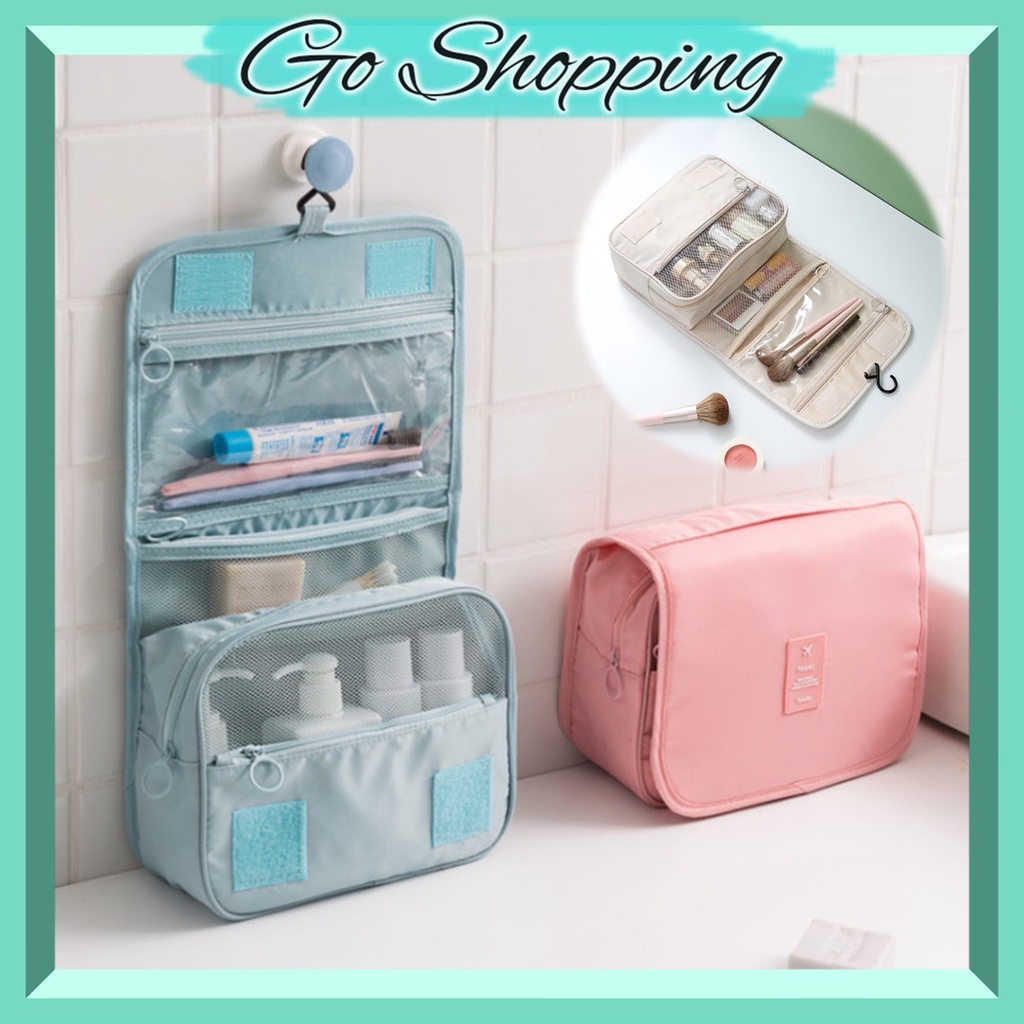 GO! TS1000 Tas Kosmetik Travelling Pouch Make Up Organizer Waterproof Tas portable lipat serbaguna