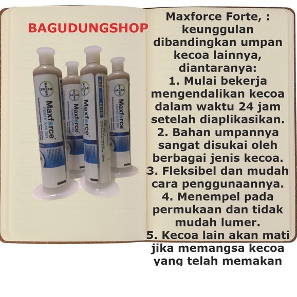 Maxforce Forte obat pembasmi kecoa berbentuk Gel paling ampuh