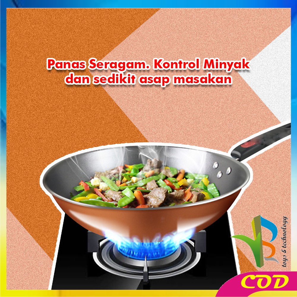 RB-C501 Panci Wajan Teflon Set isi 3 pcs Penggorengan Set Anti Lengket Pegangan Anti Panas Panci Set Cookware Masak