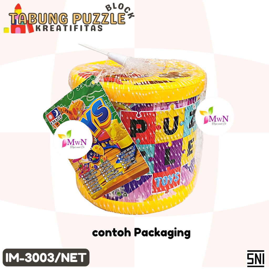 MWN Mainan Tabung Cute Block Puzzle Kreatifitas