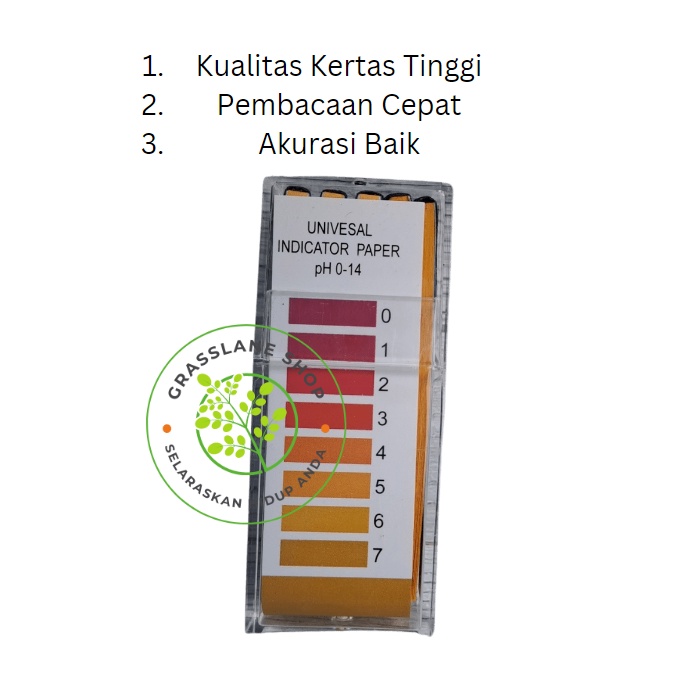 Kertas PH Paper Universal Lakmus Indikator 0-14 isi 100 1 Warna