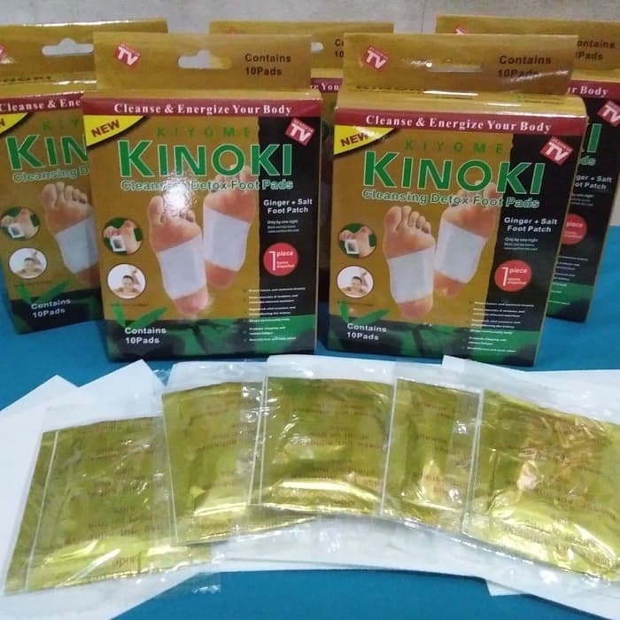 Kinoki Gold Original Penyerap Racun Dalam Tubuh 1 Box Isi 10 Sachet Bisa COD