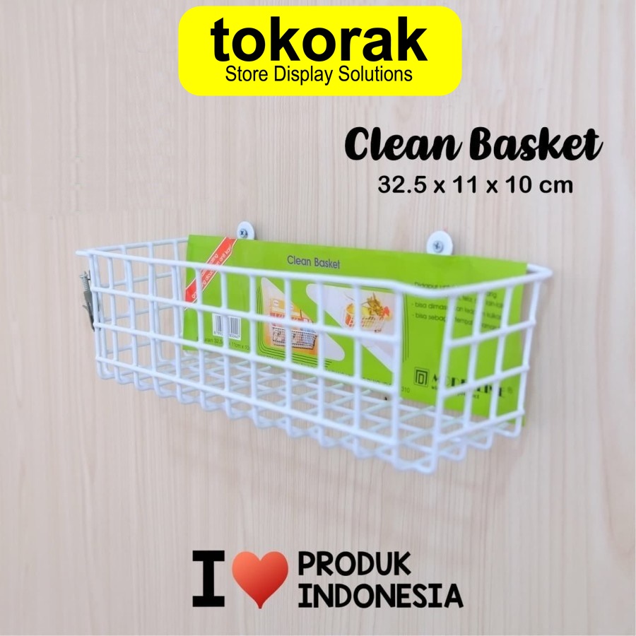 RAK KERANJANG BUMBU DAPUR SERBAGUNA CLEAN BASKET MODELLINE