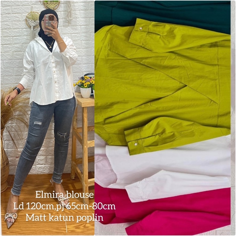 KEMEJA WANITA // elmira blouse // kemeja wanita hijab