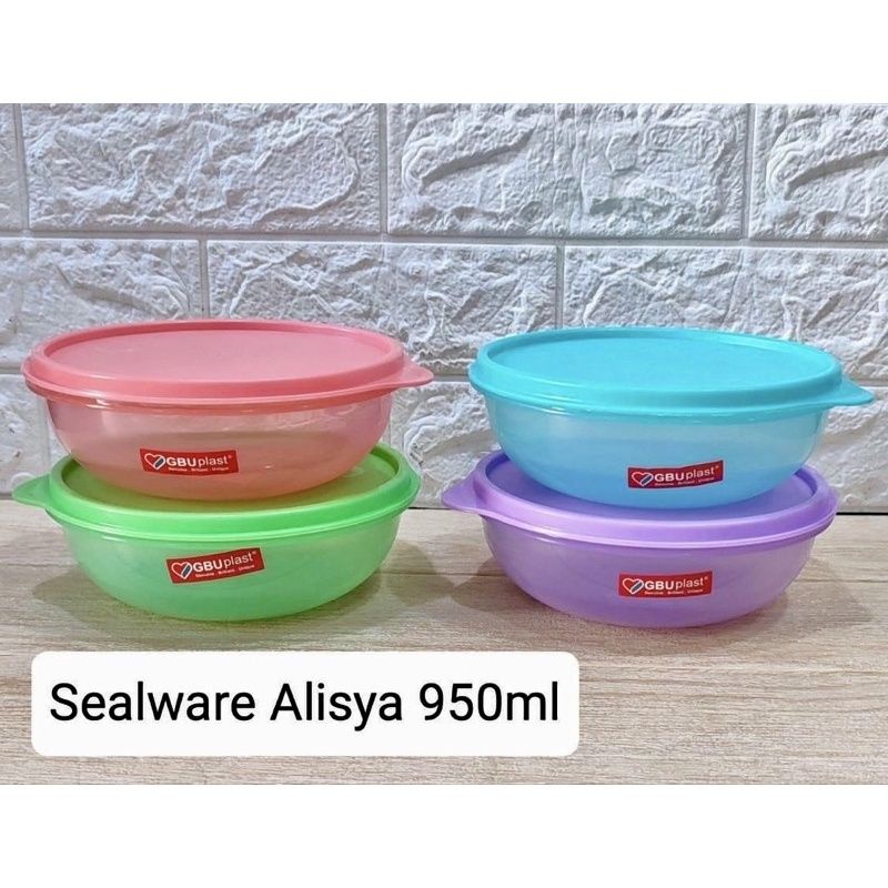 GBU Plast Alisya Small 950 ml Toples Makanan Kedap Udara BPA Free Food Safe Sealware