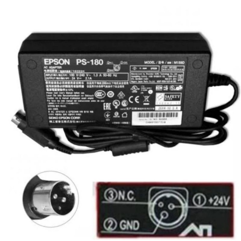 ADAPTOR EPSON PS - 180 24V-3A/EPSON ADAPTOR PS 180 24V - 3A