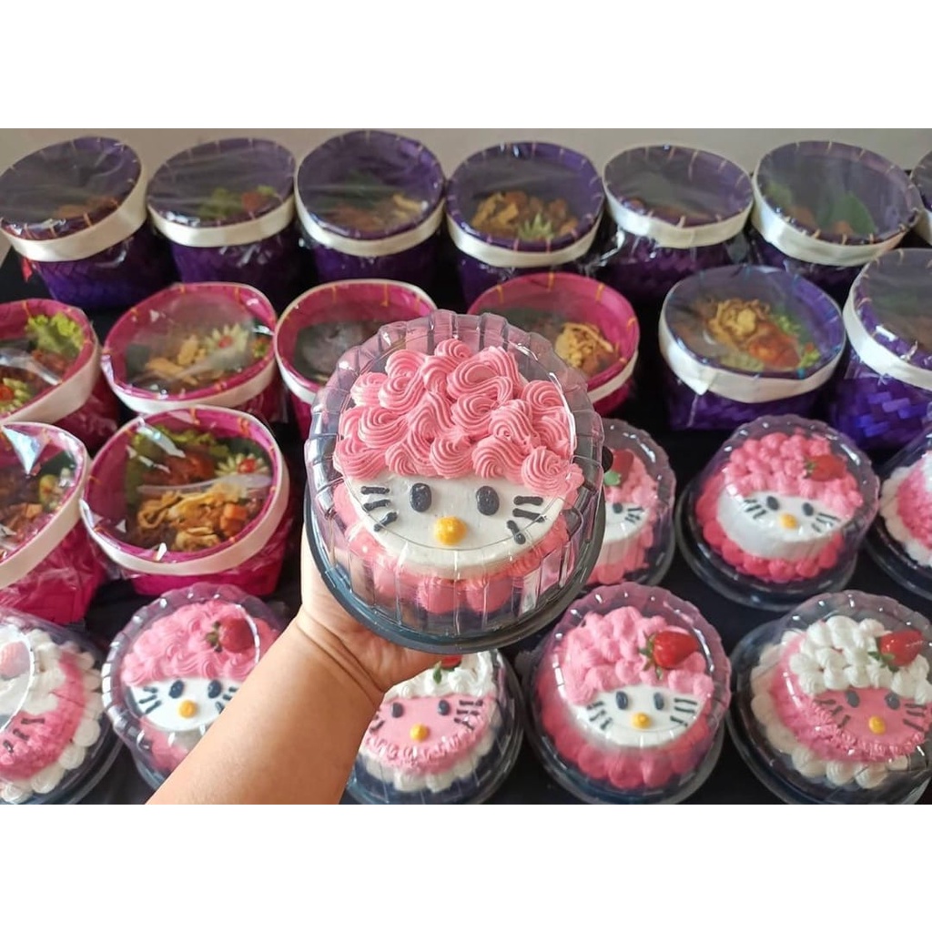 Mika Tumpeng Mini Tart Mini CT10 Isi &quot;20PCS&quot;  READY PINK DAN COKLAT