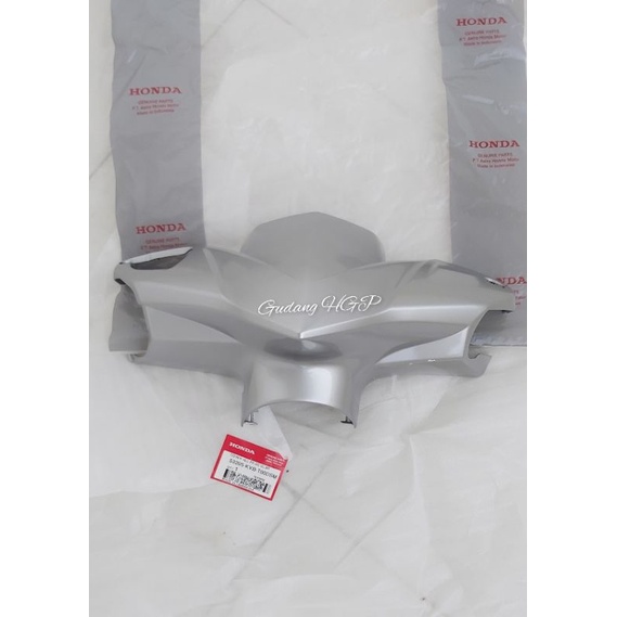 Cover Hdl Front DG SL MT Silver Batok Depan Honda Vario 110 Techno Karbu 53205-KVB-T00DSM Ori Honda 