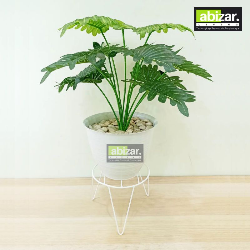 Mini Standing Pot Bunga Besi Modern Rak Bunga Besi Dudukan Pot Bunga Rak Bungan Minimalis Tatakan Po