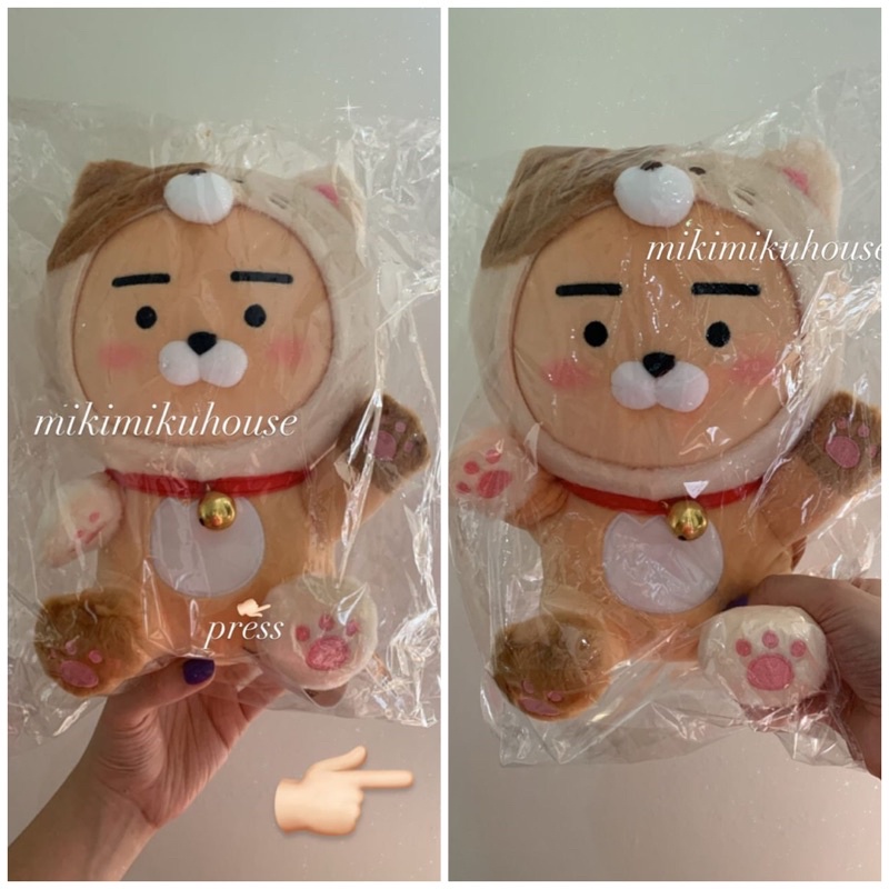 NYANGNYANG RYAN & CHOONSIK MOVING TAIL KAKAO FRIENDS OFFICIAL DOLL BONEKA PLUSH TOY KOREA