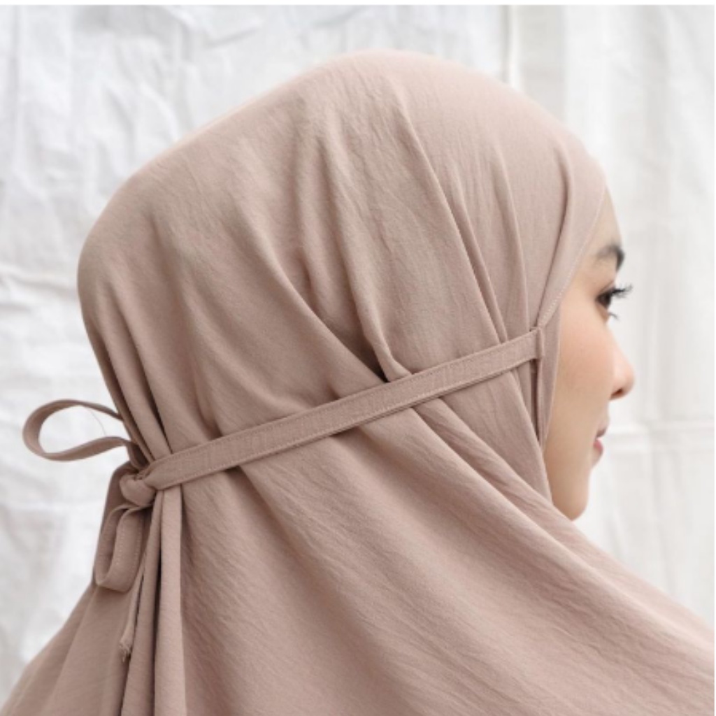 Bergo Maryam Crinkle Airflow Premium/ Hijab Wanita Termurah Berkualitas Premium Size Standar Dan Jumbo toko imah bisa cod