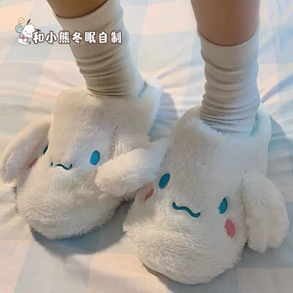 SANDAL RUMAH CINNAMOROLL MELODY KUROMI TWIN STARS KIKI LALA HANGYODON POMPOMPURIN HELLO KITTY SEPATU KAMAR RUANGAN IMPOR LUCU