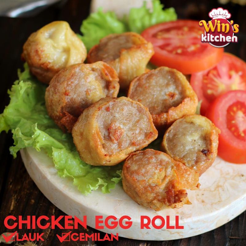 

WINS CHICKEN EGG ROLL FROZEN, 1 Pack isi 2 Lonjor besar