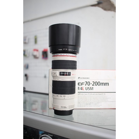 LENSA TELE CANON 70-200 F4 L USM MULUS NO JAMUR