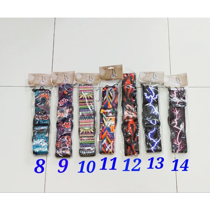 Strap gitar motif terbaru GS06 Sabuk gitar keren