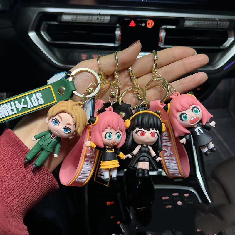 Anime SPYxFAMILY Loid Forger Anya Forger Yor Forger Pendant Keychain Holder Gantungan Kunci Mobil Keyring Handphone Tas Gantung Perhiasan Anak Hadiah Dalam Stok New Arrival LY