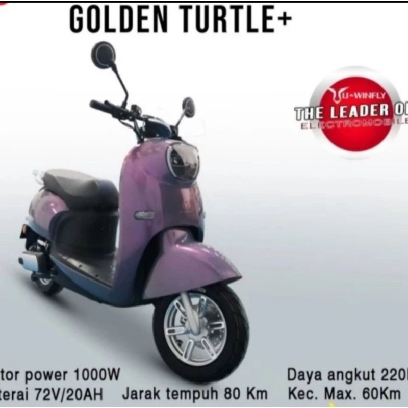 Sepeda Motor Listrik UWINFLY GOLDEN TURTLE 1000 Watt
