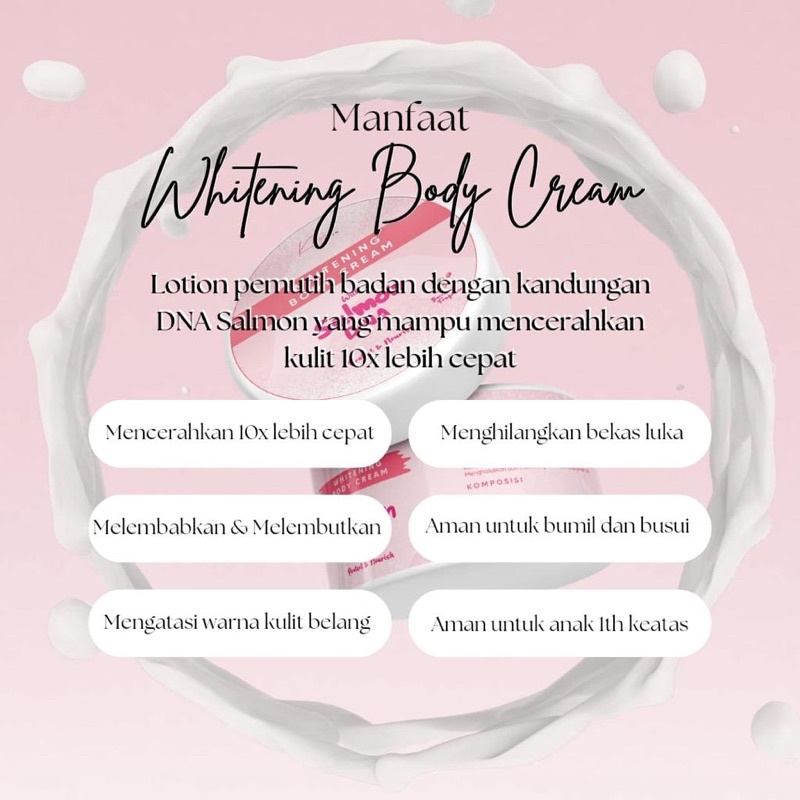 Whitening Body Cream with DNA SALMON