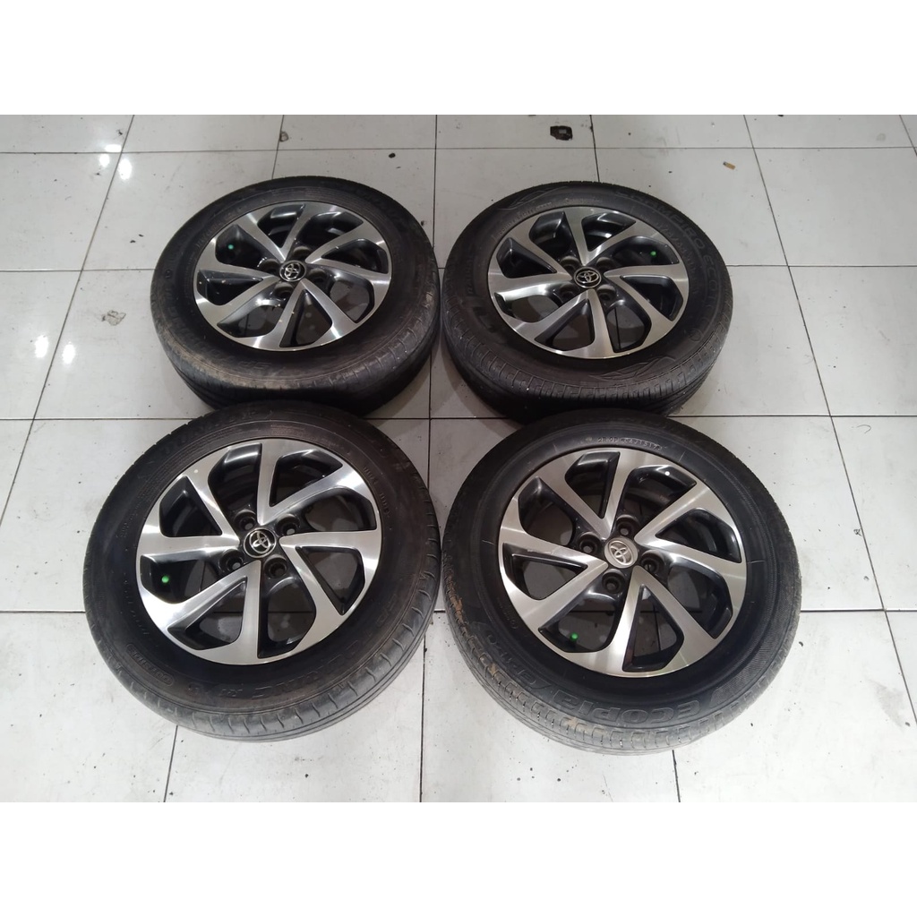 Velg Mobil Bekas Std Agya Ring 14x5 Pcd 4x100 G/P + Ban 175 65 R14 Buat Ayla Sigra