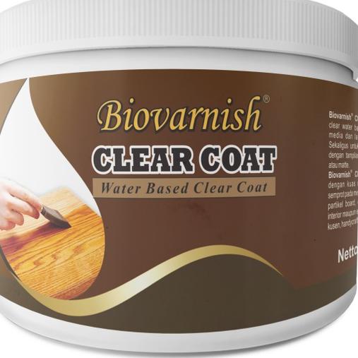 First Hand Pernis Kayu Kecil Cepat Kering Waterbased - Biovarnish Clear Top Coat Cup 400gr