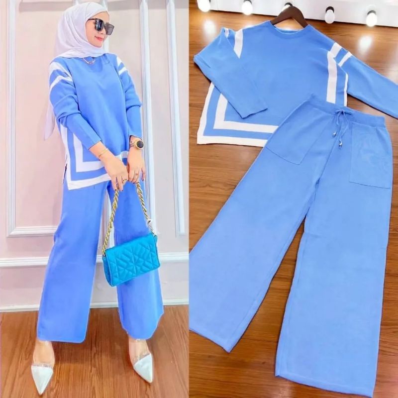 DELINA ONE SET BAJU SETELAN WANITA MUSLIM