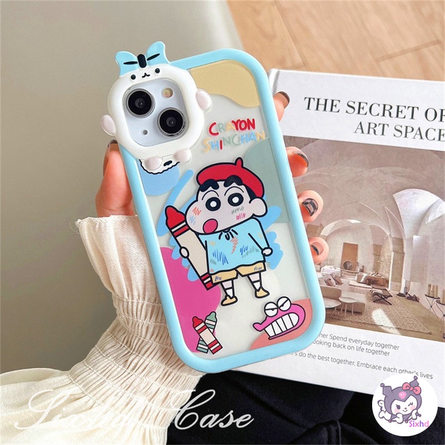 OPPO A78 A17 A57 A77s A76 A96 A16 A17K A15 A74 A54 A53 A33 A32 A31 A5 A9 A5s A3s Reno 8Z 7Z 6 A95 A94 A93 A92 A77 A52 F11 Monster Lens Casing Cute Cartoon Xiaoxin Soft Phone Case