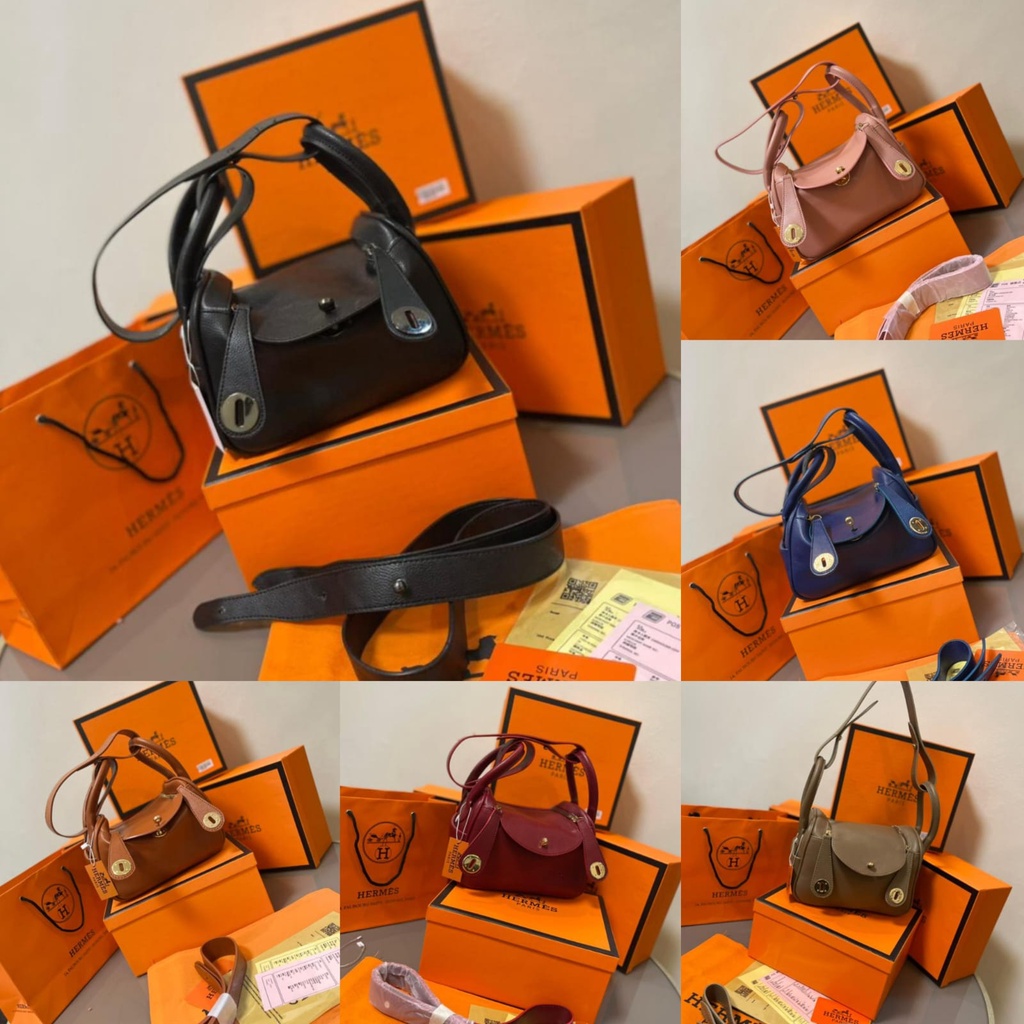 TAS HM LINDY MINI SET BOX LENGKAP TAS SLEMPANG SANDANG BAHU WANITA MINI PREMIUM IMPORT