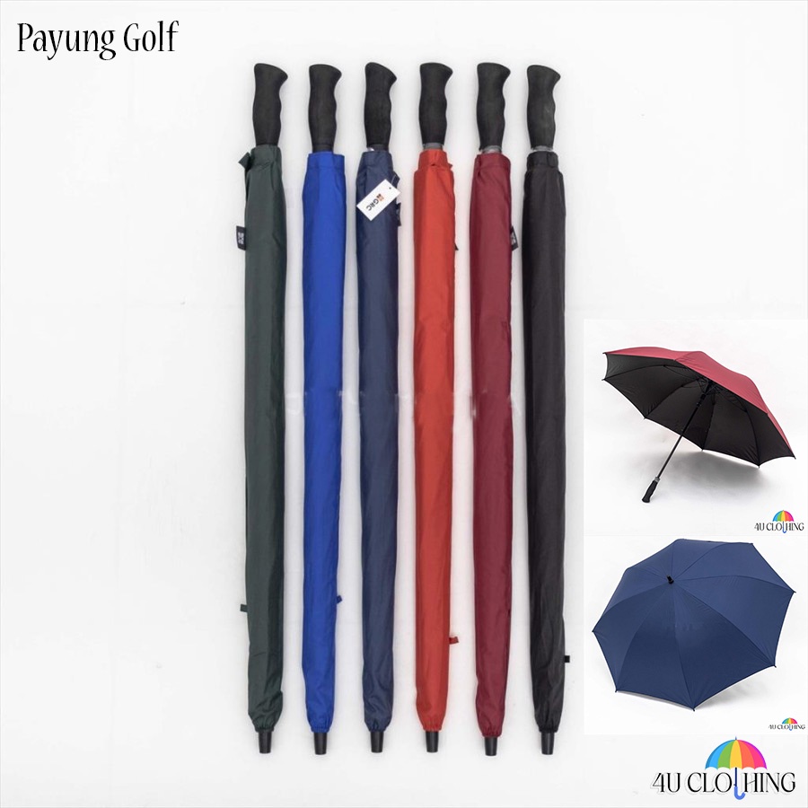 Payung tongkat / payung golf / fiber / payung besar payung jumbo GRC / payung jumbo / payung polos / payung sablon / custom payung / payung sovernir / umbrella / 4u clothing