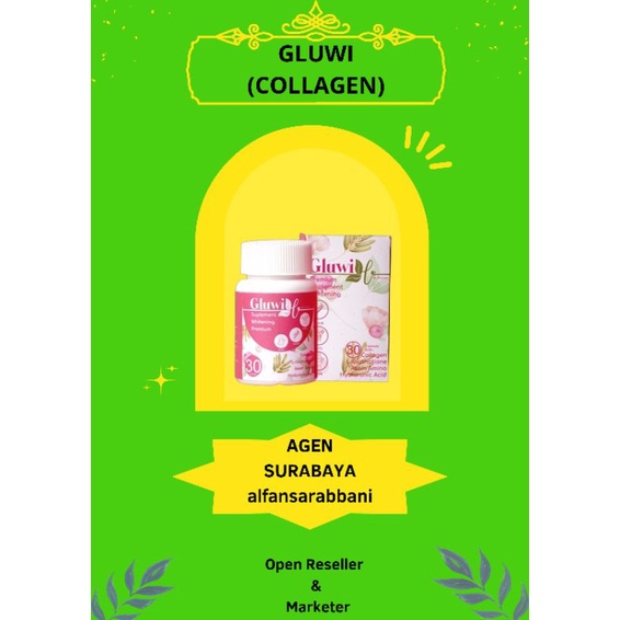 GLUWI COLLAGEN HERBALOV||COLLAGEN||PEMUTIH BADAN||HERBALOV||BPOM||HALAL