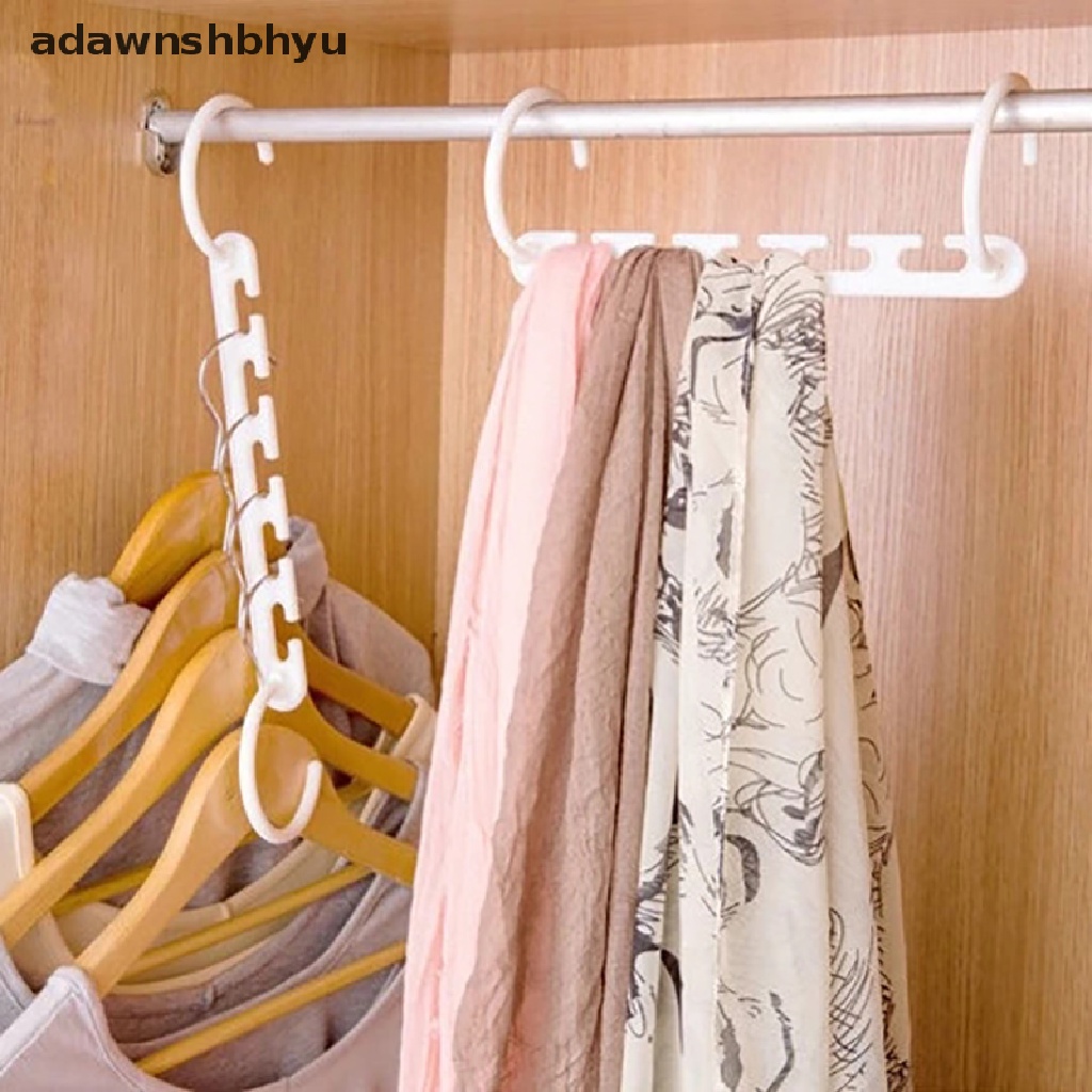 Adawnshbhyu Gantungan Baju Ajaib 9lubang Multifungsi folding hanger rotag Gantungan Baju ID