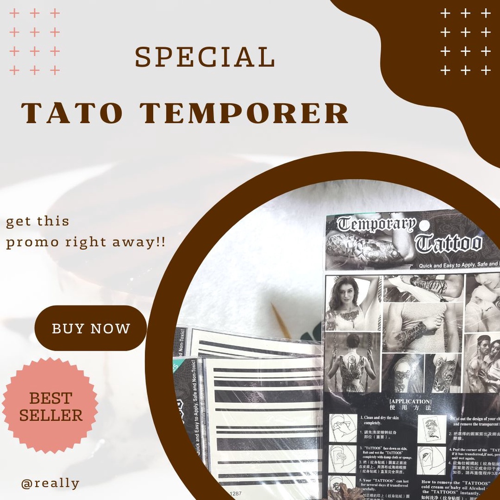 【MINE】 tato temporer tahan lama||Tato temporer GARIS Gelang||Tatto temporer Anti Air
