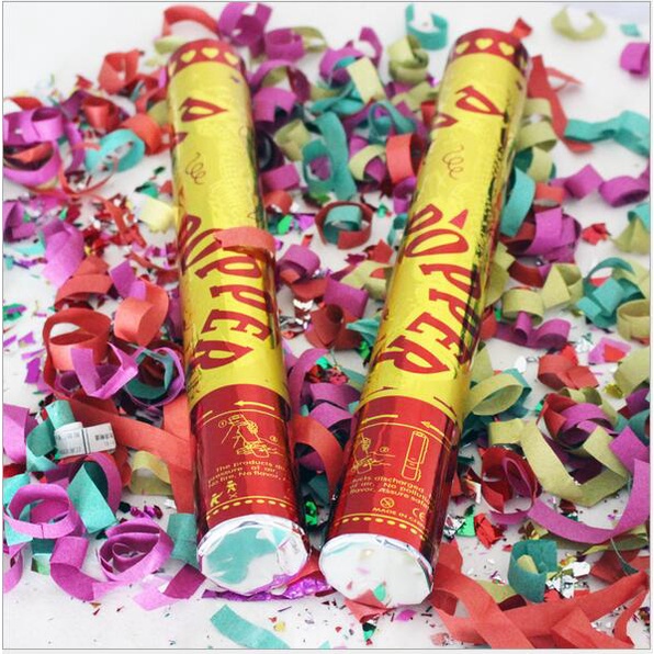 Yamata Confetti Party Popper B30 CM Alat Pesta Ulang Tahun Natal Tahun Baru Pernikahan Wedding Birthday Anniversary Aksesoris Ultah