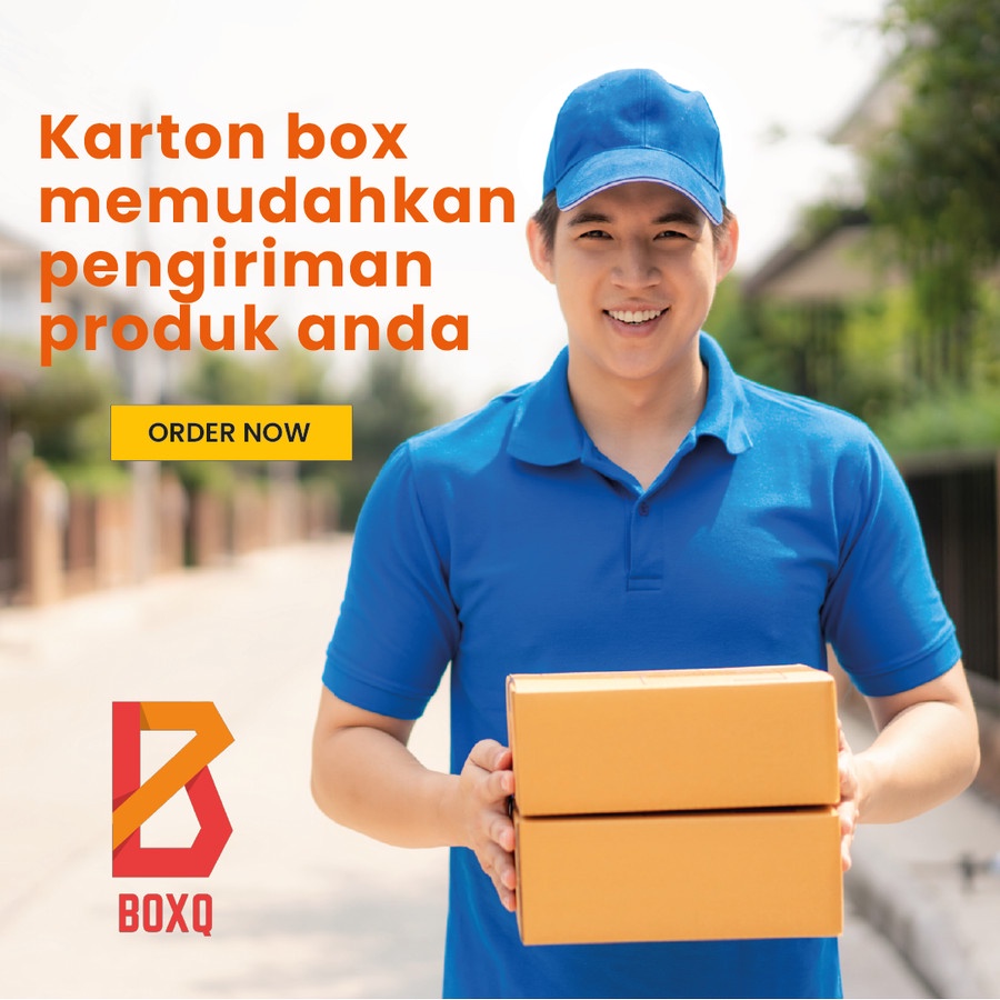 BOX / KARDUS COKLAT PACKING POLOS E-MAILER / PIZZA UK. 14x12x3.5CM