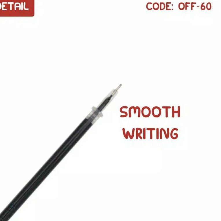 

[PRODUK 6P8QF] KENKO Gel Pen Refill KE-SERIES hitam 1 BOX / 24 Pcs 97M