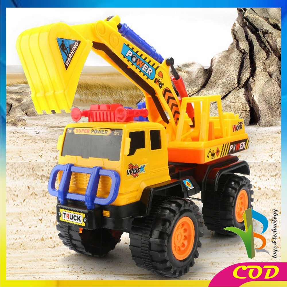 RB-M188 Mainan Anak Mobil Mobilan Truk Besar Mainan Truk Pasir Dump Truck / Mobil Beko Excavator