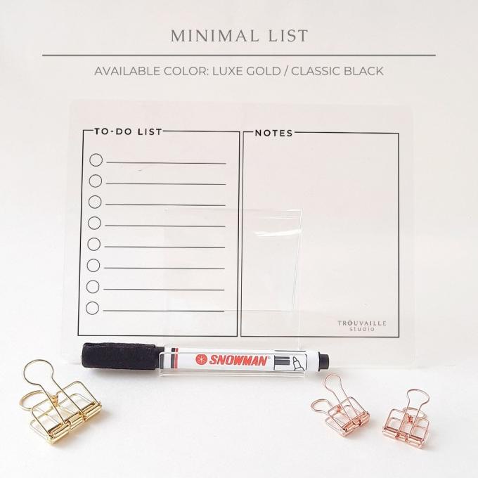 

ACRYLIC PLANNER WEEKLY & TO DO LIST