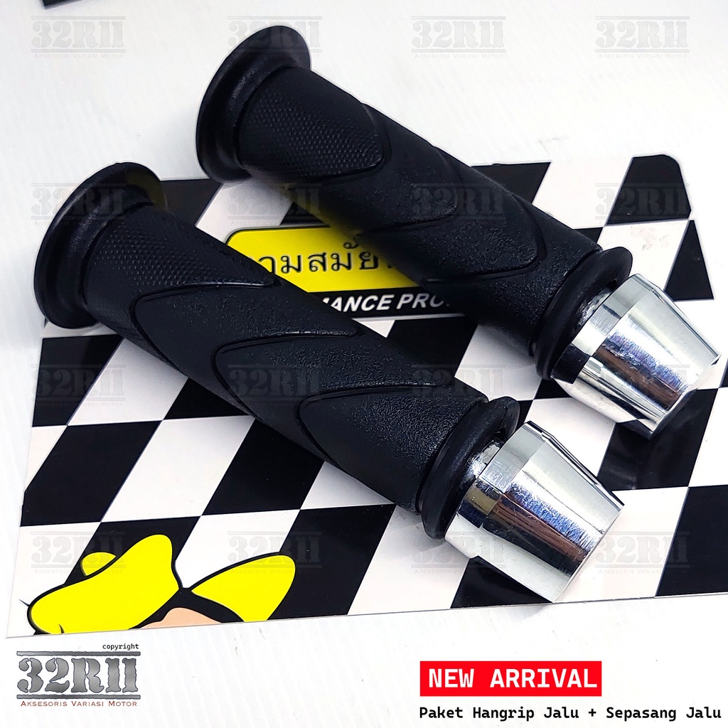 PROMO - Spion crom Plus handgrip jalu model ori honda jalu stang pcx harga 1 set