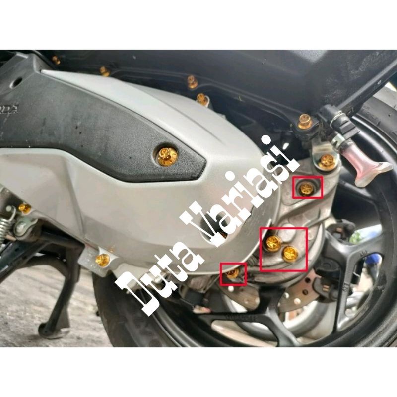 NACOM DV Paketan PCX Lokal / 160 : Baut Probolt Crangcase + Gardan