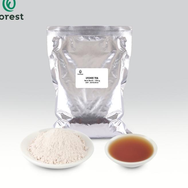 

(PROMO JIR80) Bubuk Minuman LYCHEE TEA Powder 1000g - FOREST Bubble Drink ✿