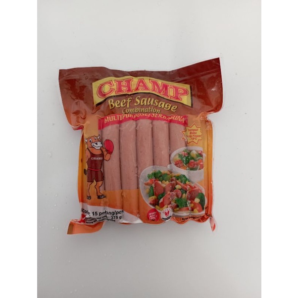 

Champ sosis sapi (beef sausages)