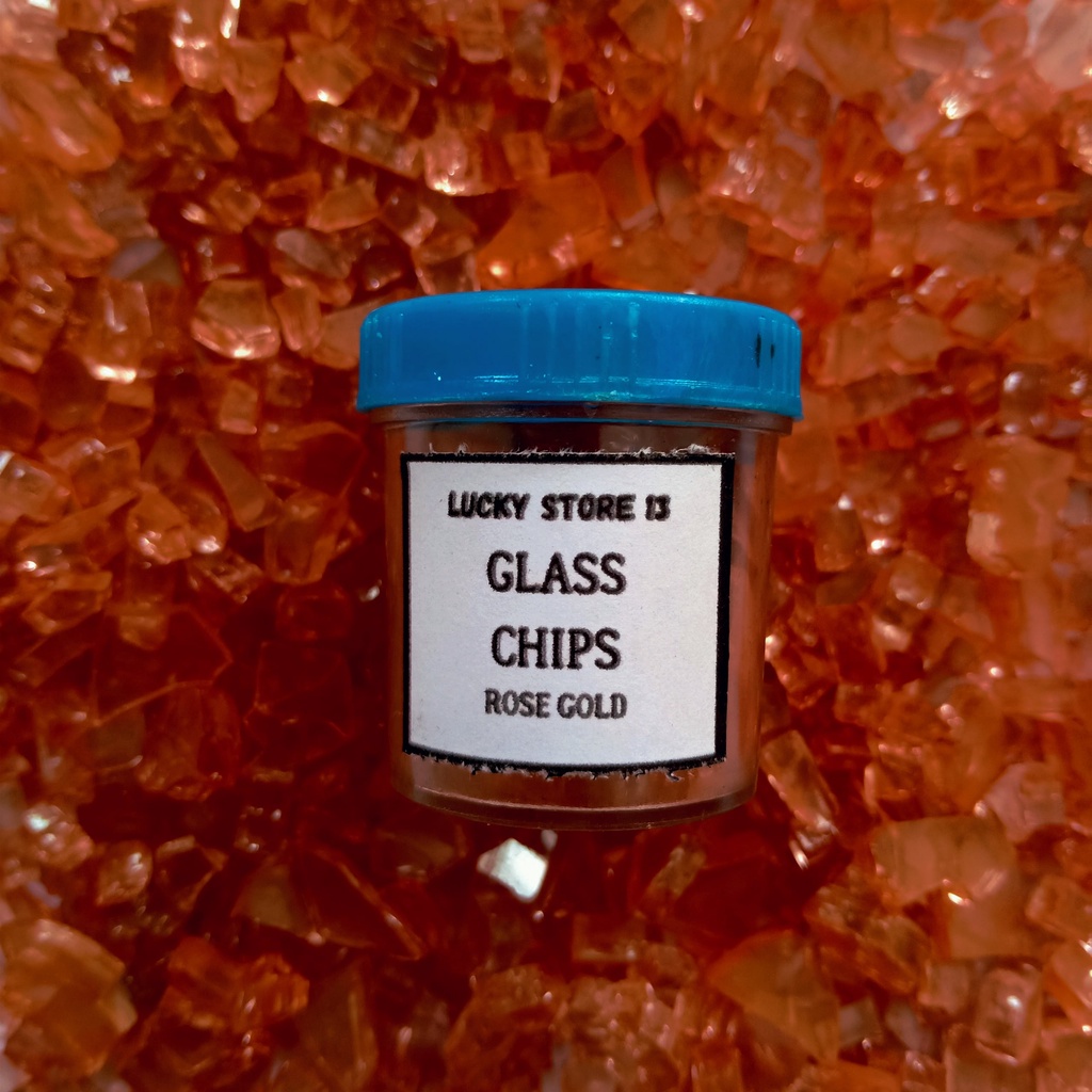 Batu Kristal Crystal Chips ROSE GOLD 20 gram Stone Padatan Mirror Gelas Glass Hiasan Interior Dekora