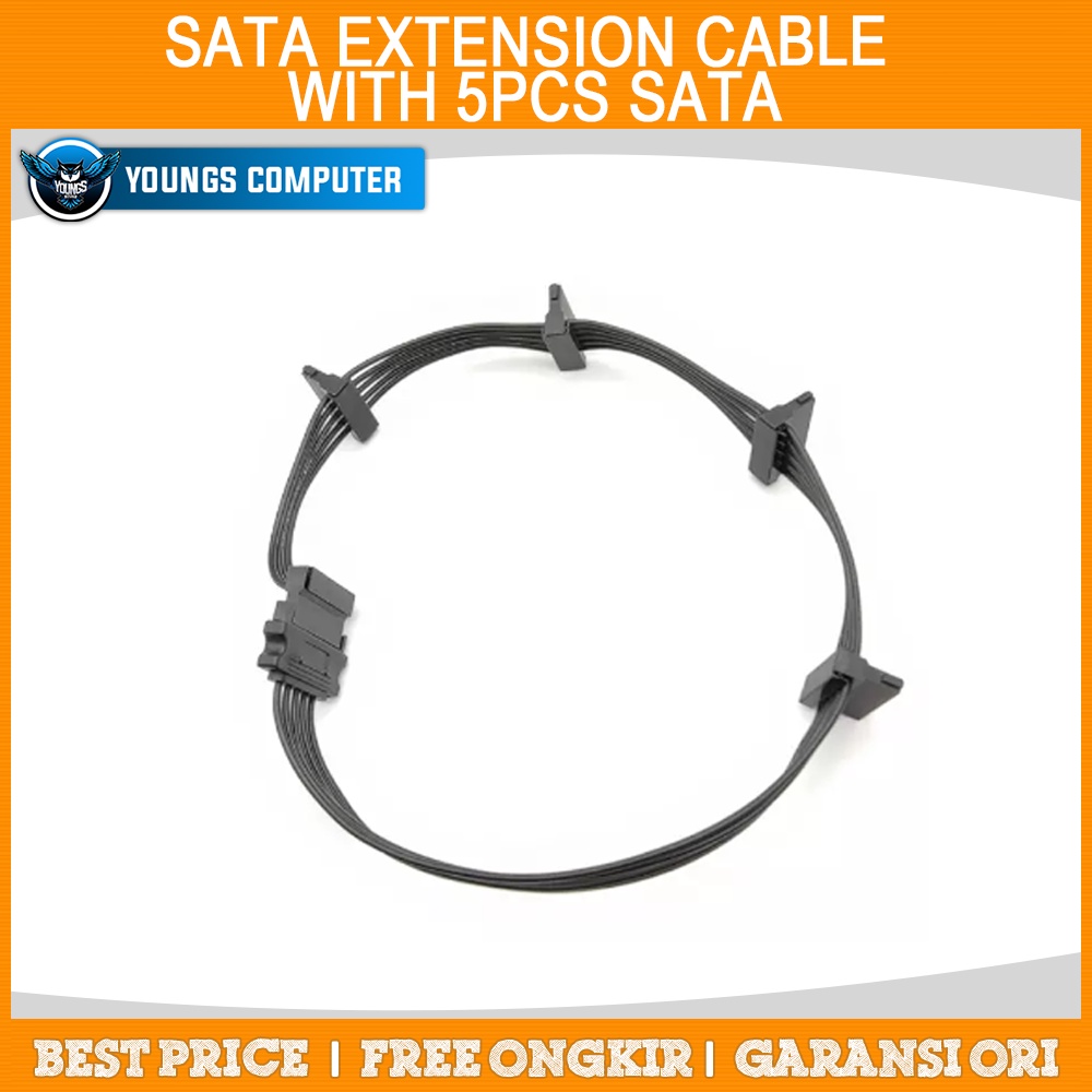 Sata Extension Cable with 5pcs Sata
