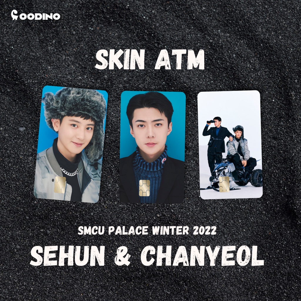 SKIN CARD ATM SEHUN & CHANYEOL EXO SMCU EXPRESS 2022 WINTER