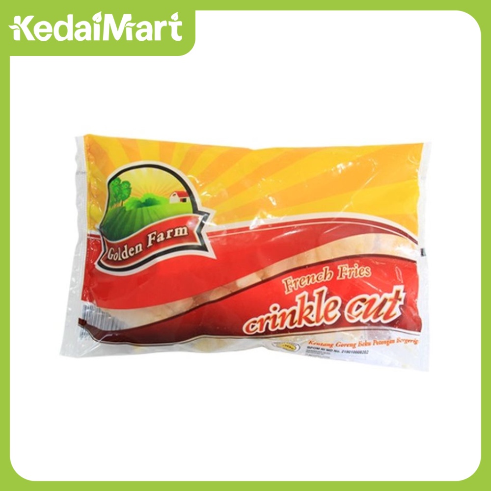 

French Fries Crinkle Cut Golden Farm 500 Gram