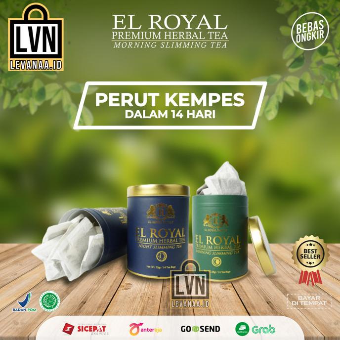 

[BISA COD] El Royal Tea Morning & Night Premium Teh Pelangsing Diet Detox Herbal