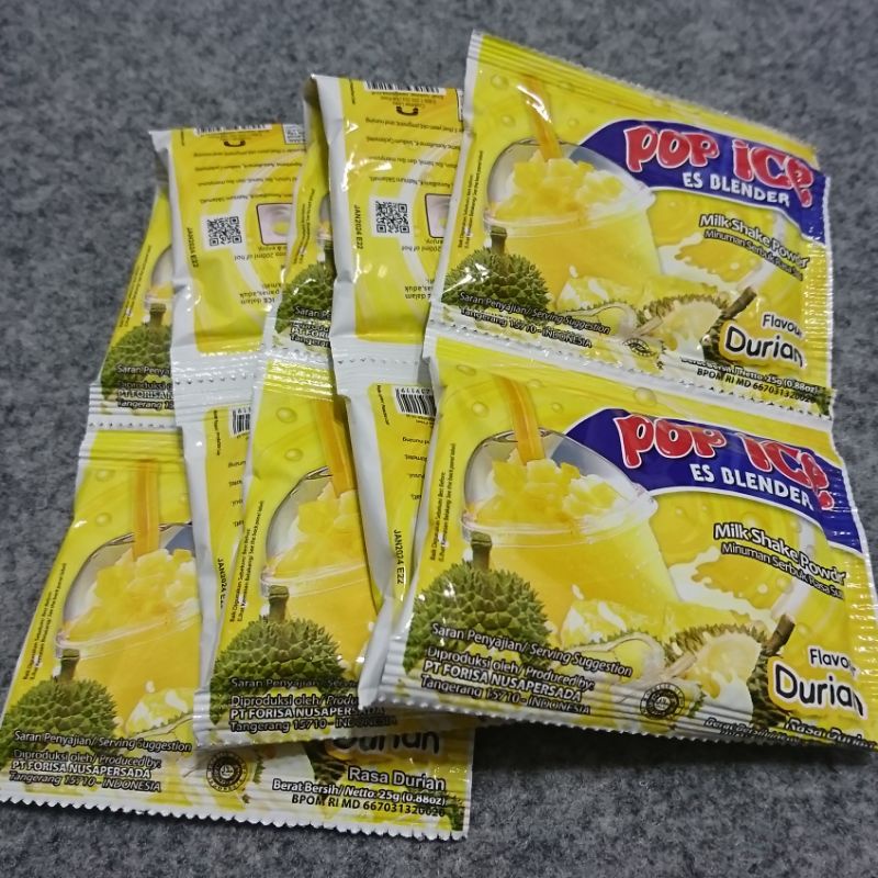 

Pop Ice Rasa Durian 1 Renteng isi 10 pcs/bungkus