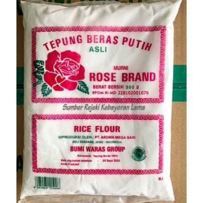 

Tepung Beras Rose Brand 500Gram / Tepung Ketan Rose Brand 500Gram / Gluten Flour / Nuo Mi Fen