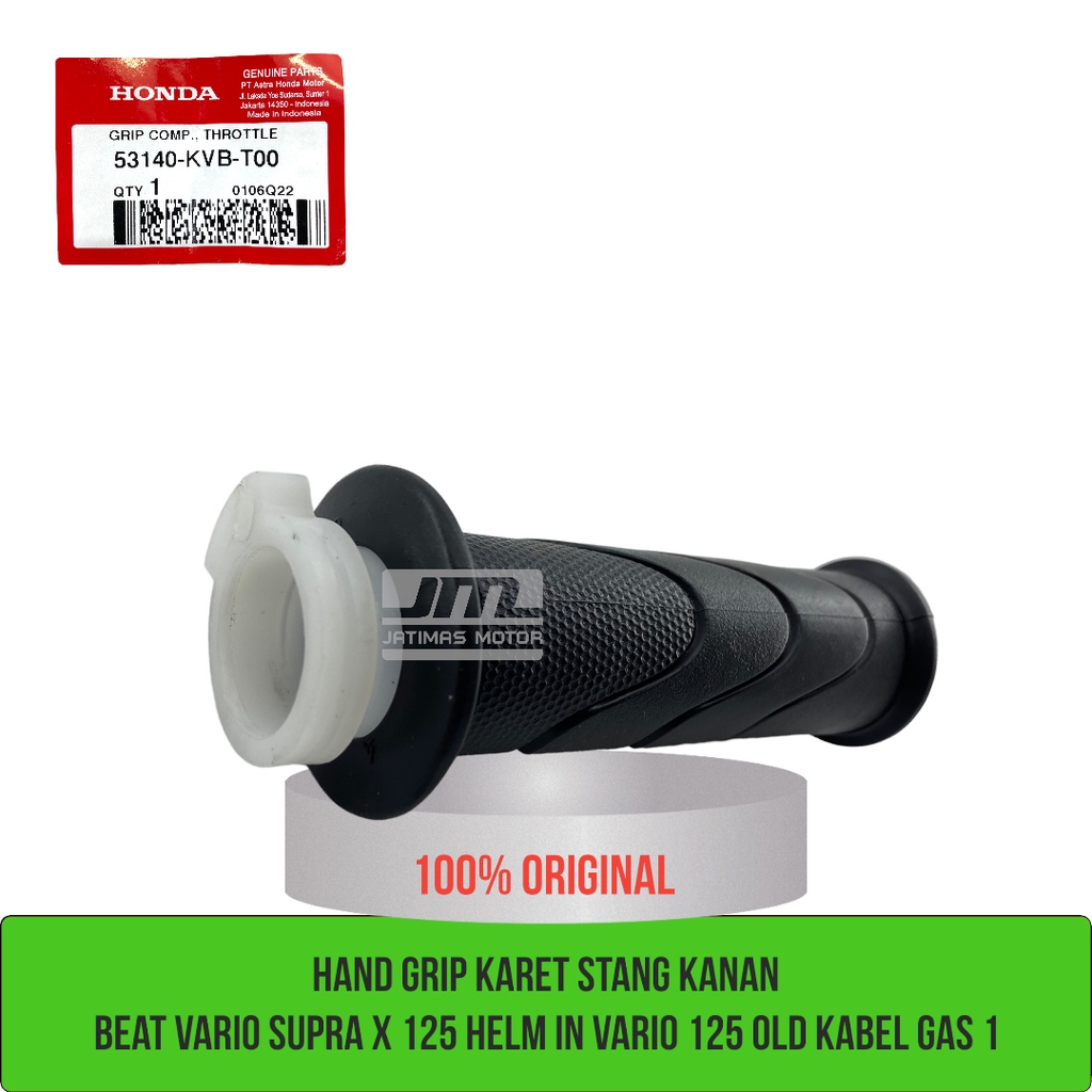 Hand grip karet stang kanan beat vario supra x 125 helm in vario 125 old 53140-KVB-T00 53166-K2S-N00