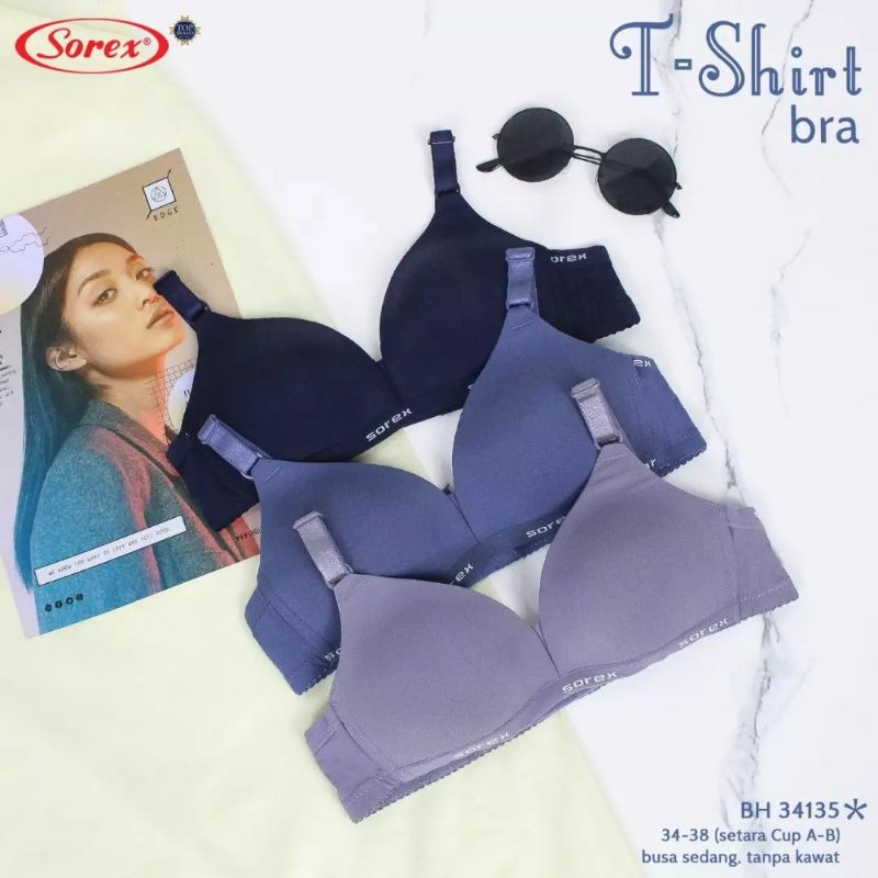 Bra SOREX 34135 / BH Sorex Tanpa Kawat / T-shirt Bra Sorex / Bh Sorex 34135