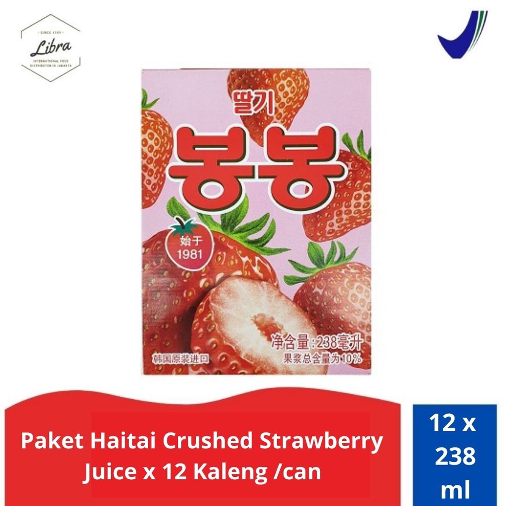 

Paket Haitai Crushed Strawberry Juice x 12 Kaleng /can